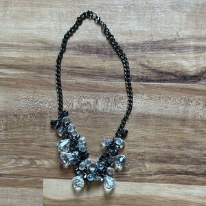 Black and Silver Crystal Necklace